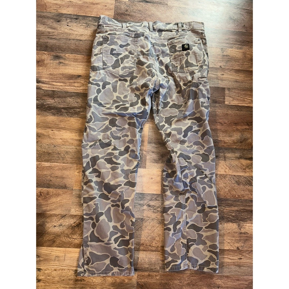 Carhartt 40x34 Relaxed Straight Camo Canvas In Vintage Camo